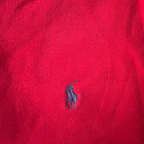 Vintage Red Polo Ralph Lauren quarter‎ zip sweatshirt - Picture 4 of 4